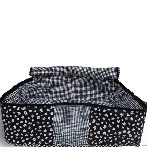 MIDNIGHT DAISY PRINT  Lehenga Organizer