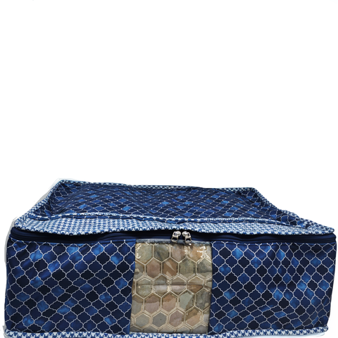 INDIGO MOSAIC PRINT  Lehenga Organizer