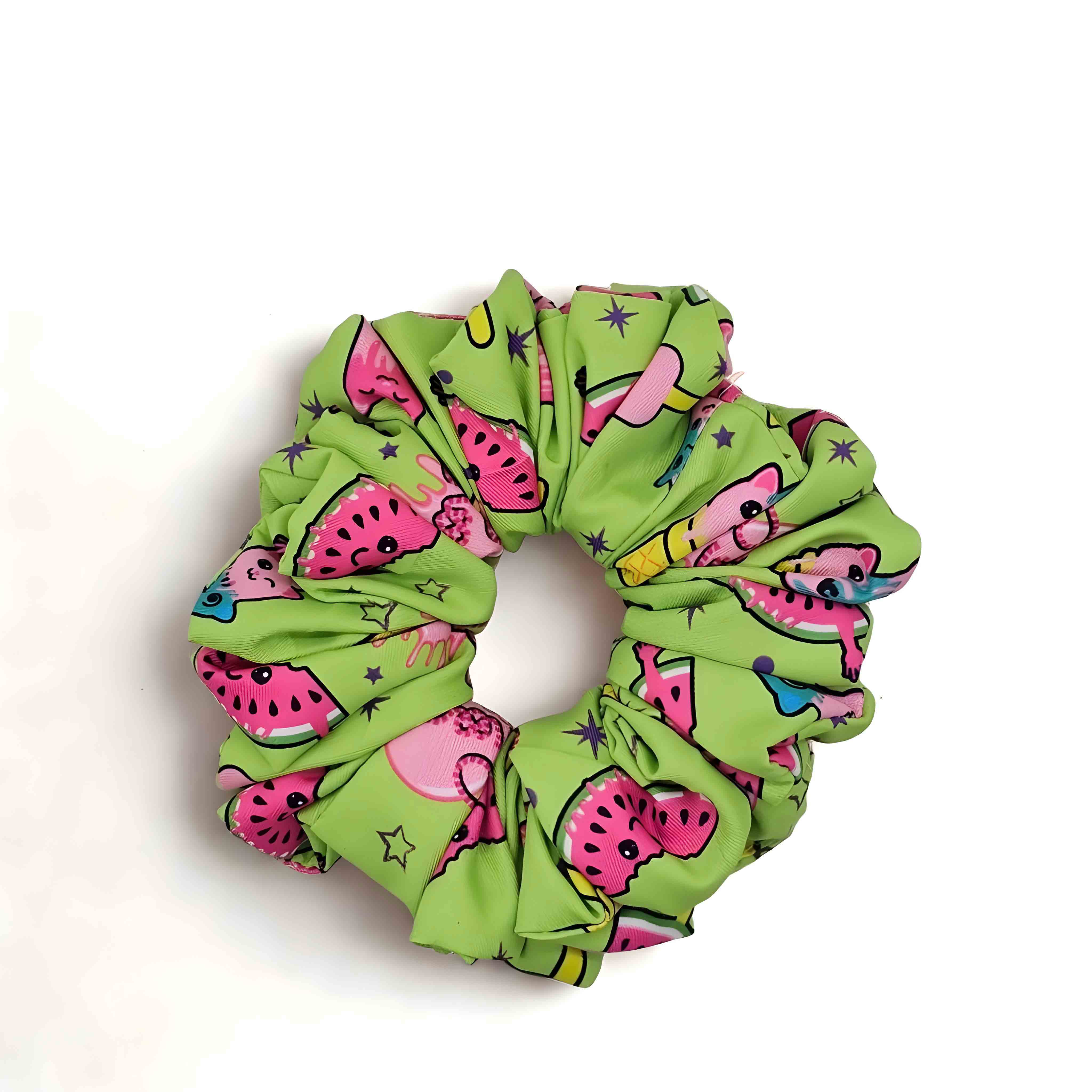 Tropical Bliss Print Scrunchie & Bow Combo