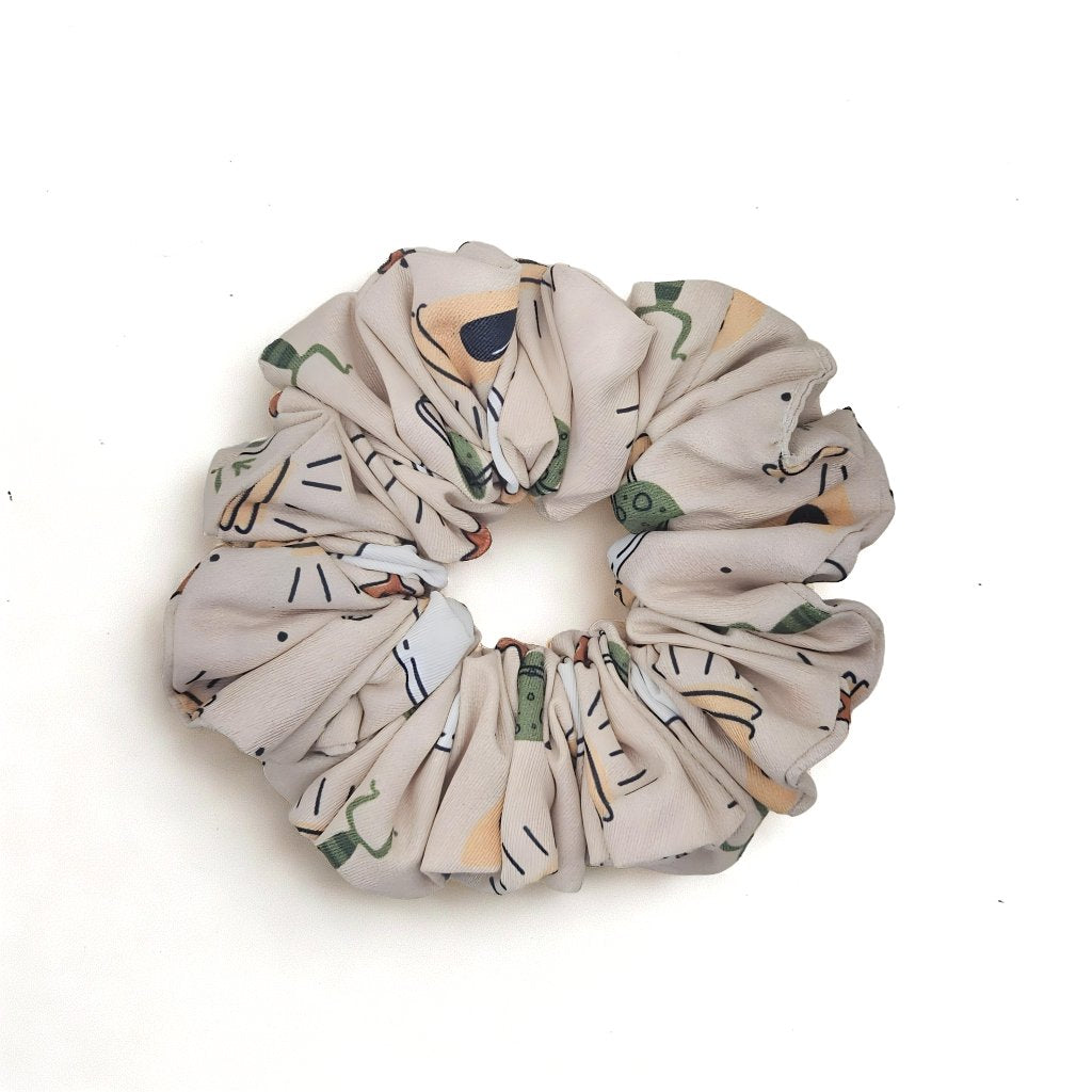 SPACE INVADERS PRINT Scrunchie & Bow Combo