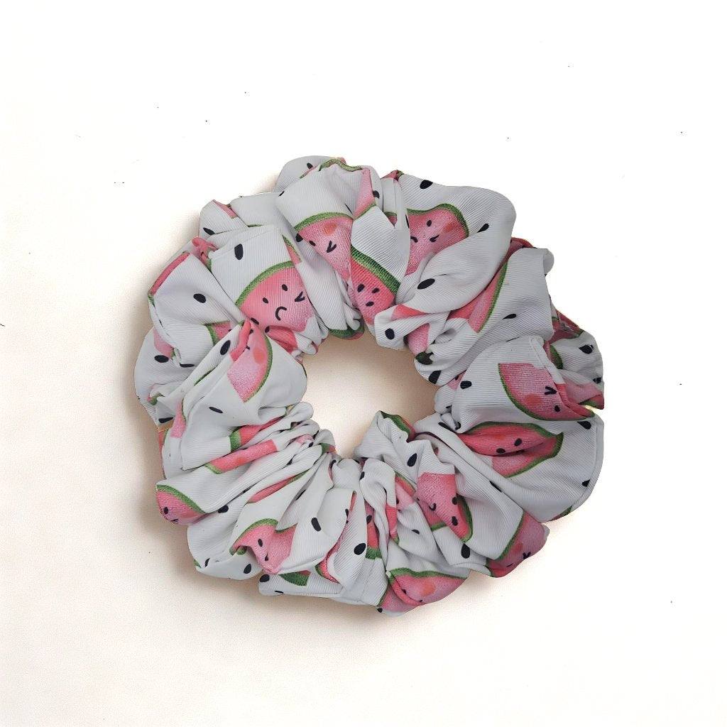 WATERMELON DREAM Print Scrunchie & Bow Combo