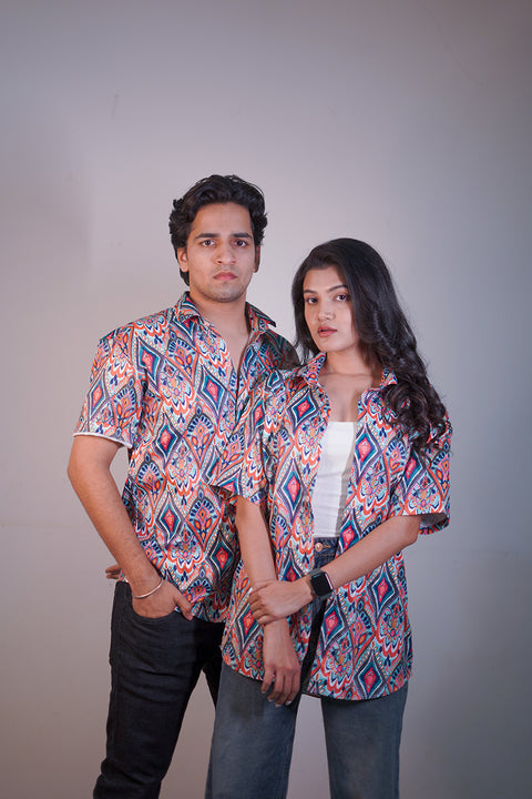 Smart Paisley Couple shirt