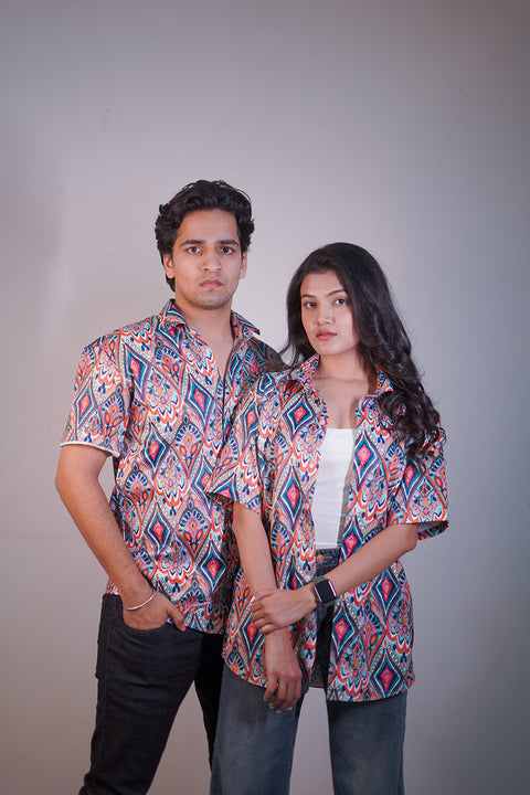 Smart Paisley Couple shirt