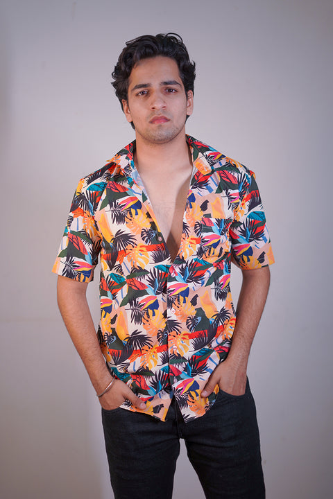 Colourfull  Camo Couple shirt