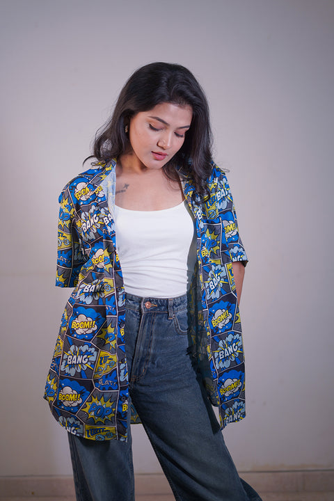 Boom Bang Printed Unisex Couple Shirt