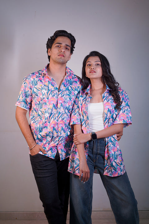 Pastel Colour Couple shirt