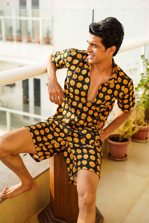 Melting Emoticons Couple Shirts