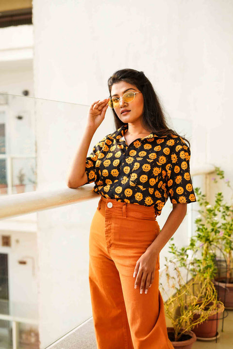 Melting Emoticons Couple Shirts