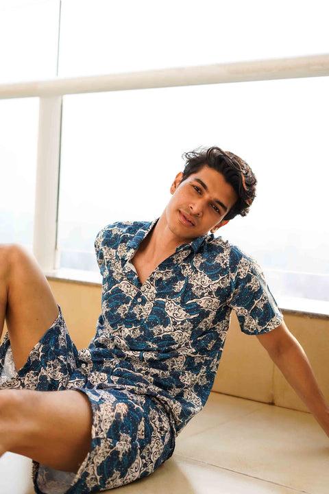 Curvy Waves Couple Shirts